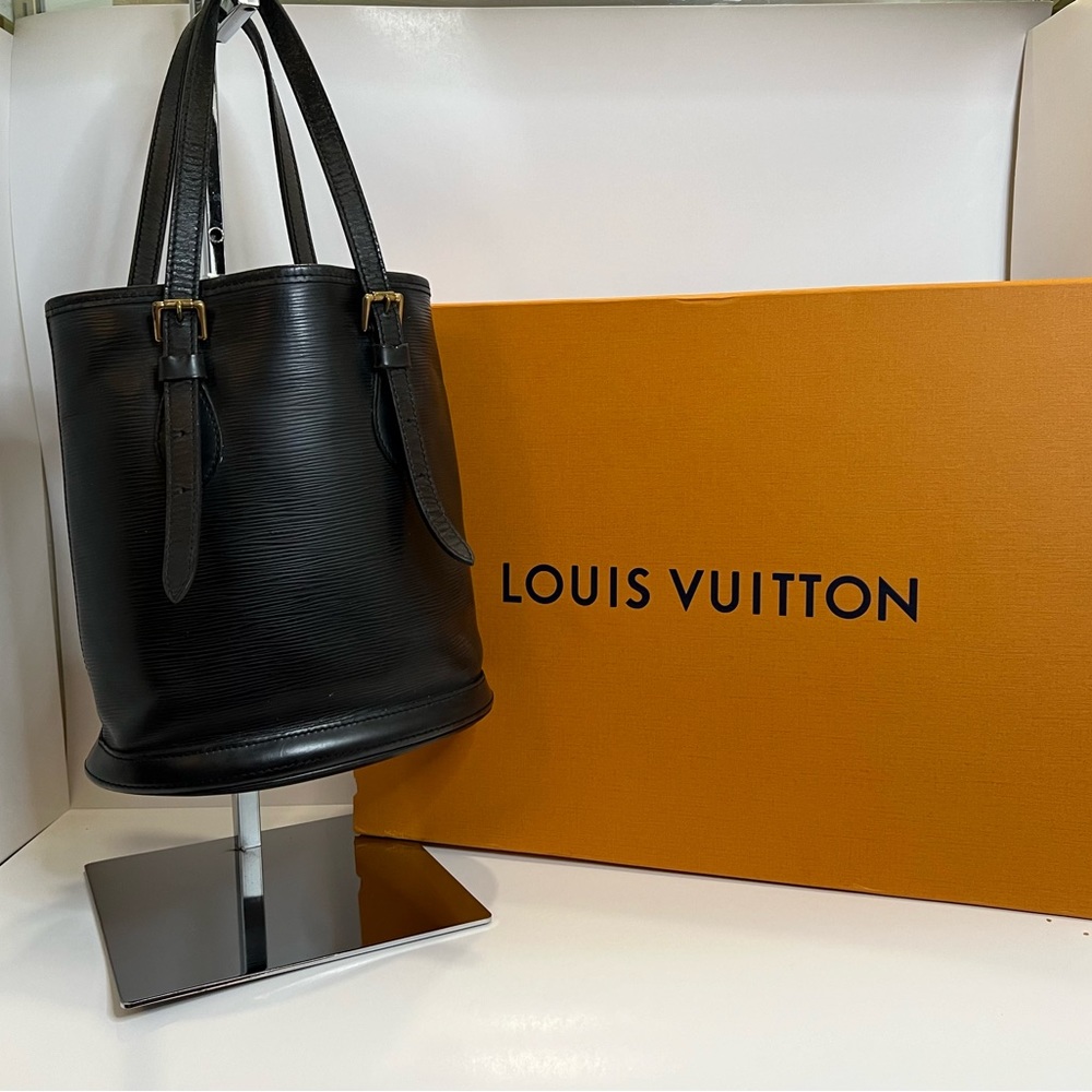 Louis Vuitton Epi Leather Bucket PM Tote Bag
